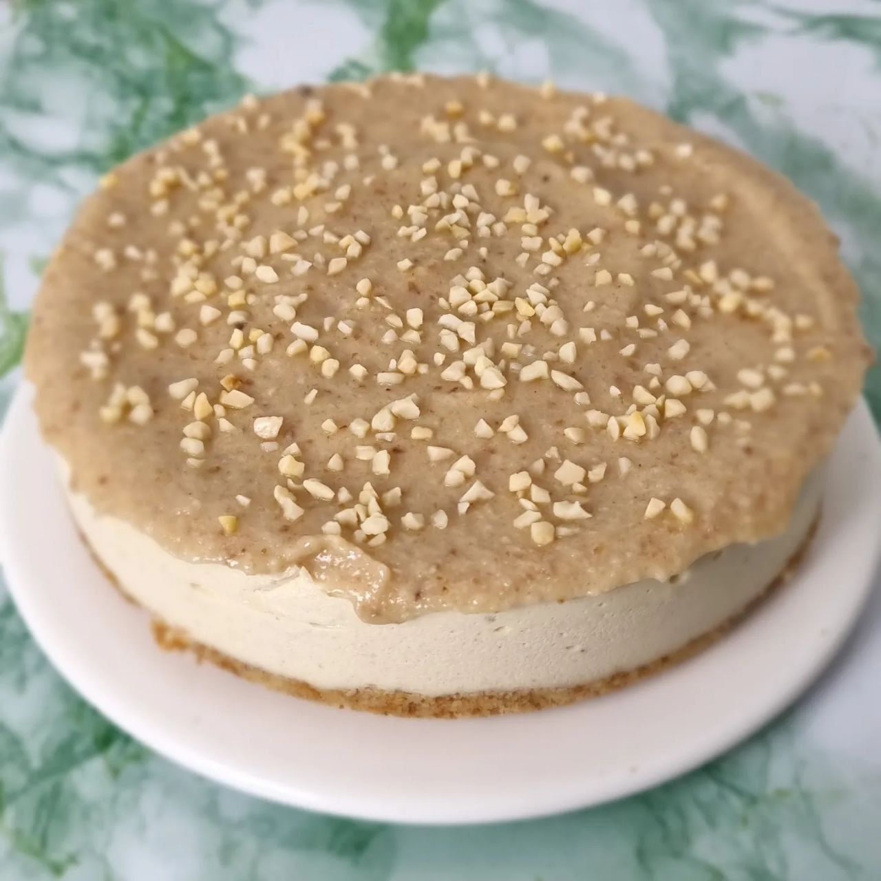 Cheesecake vegana de almendra