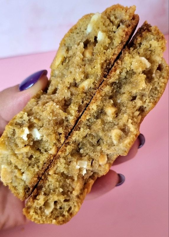 Cookie de turrón y chocolate blanco S/A