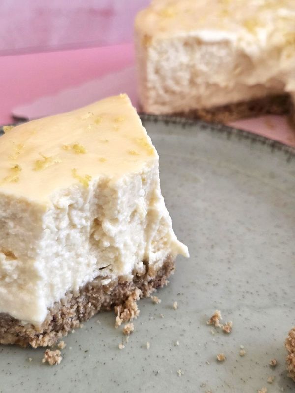 Cheesecake de limón saludable