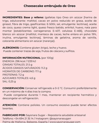 Cheesecake embrujada de Oreo