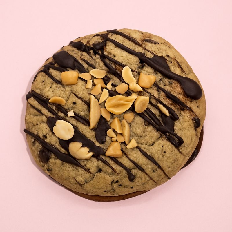 Cookie de cacahuetes y chocolate 72% S/A