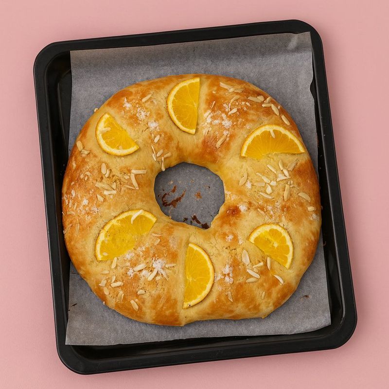 Roscón de reyes sin azúcar