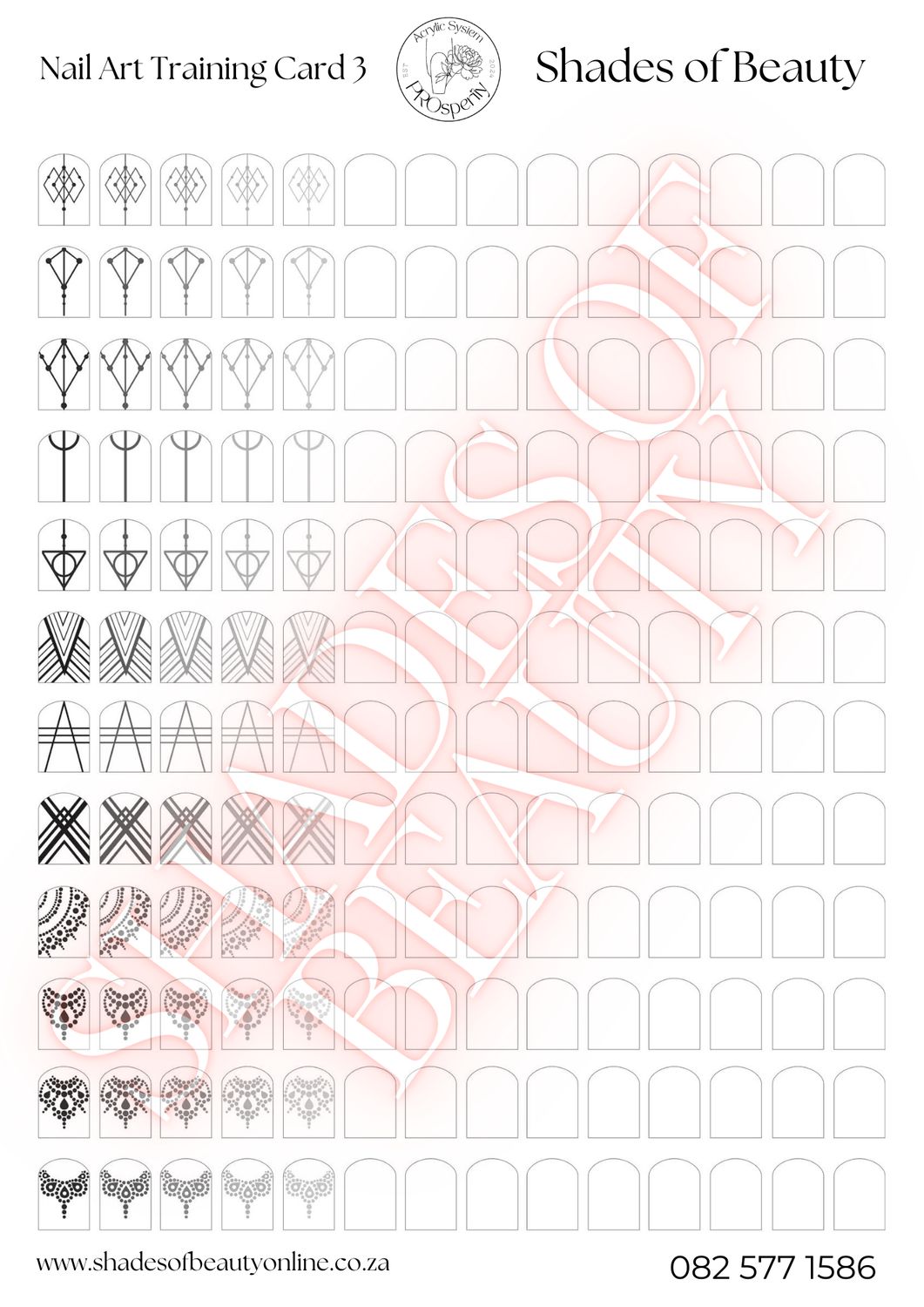 Nail Art Design Card 3