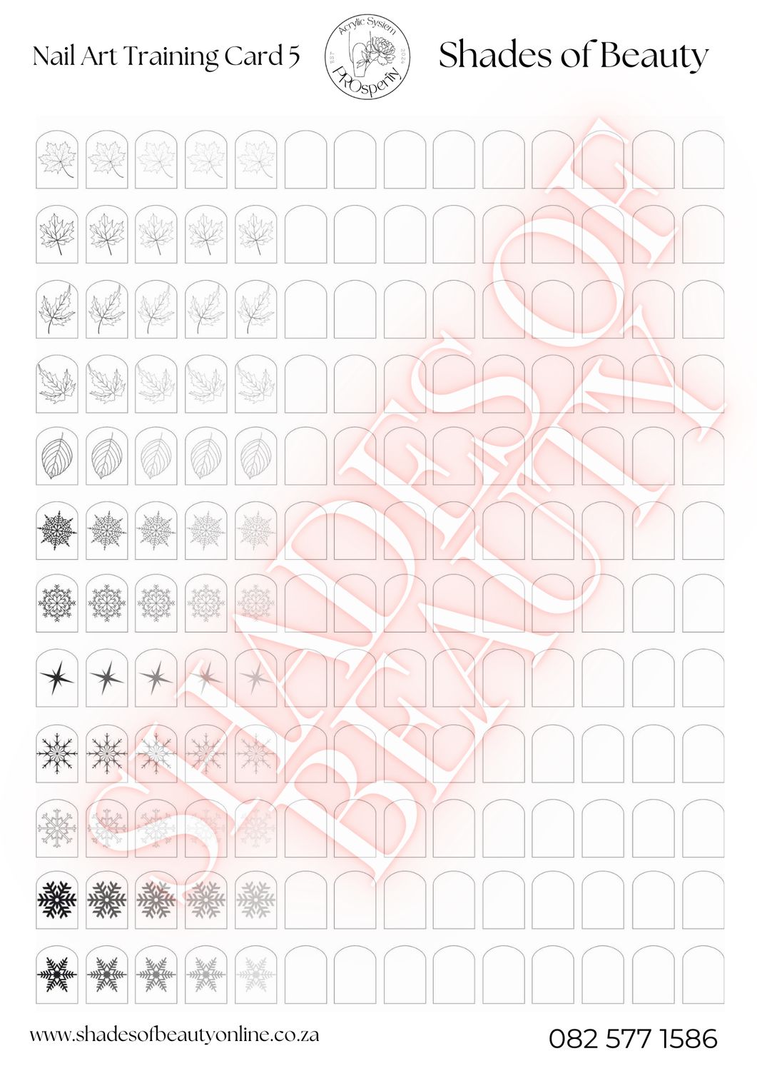 Nail Art Design Card 5