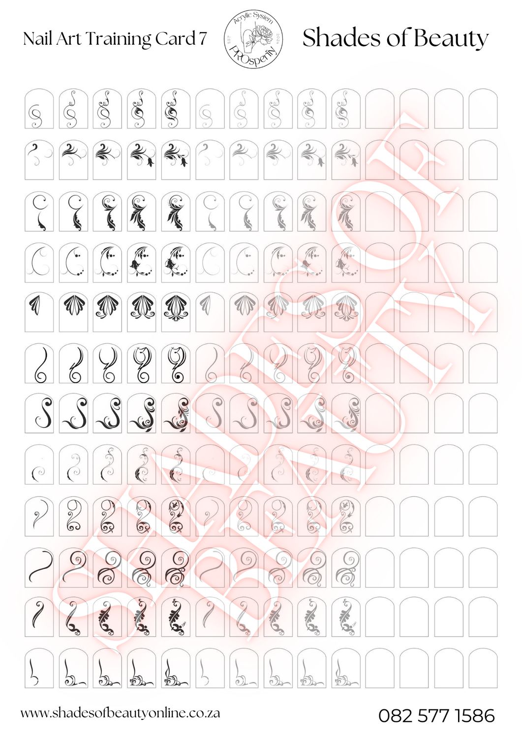 Nail Art Design Card 7