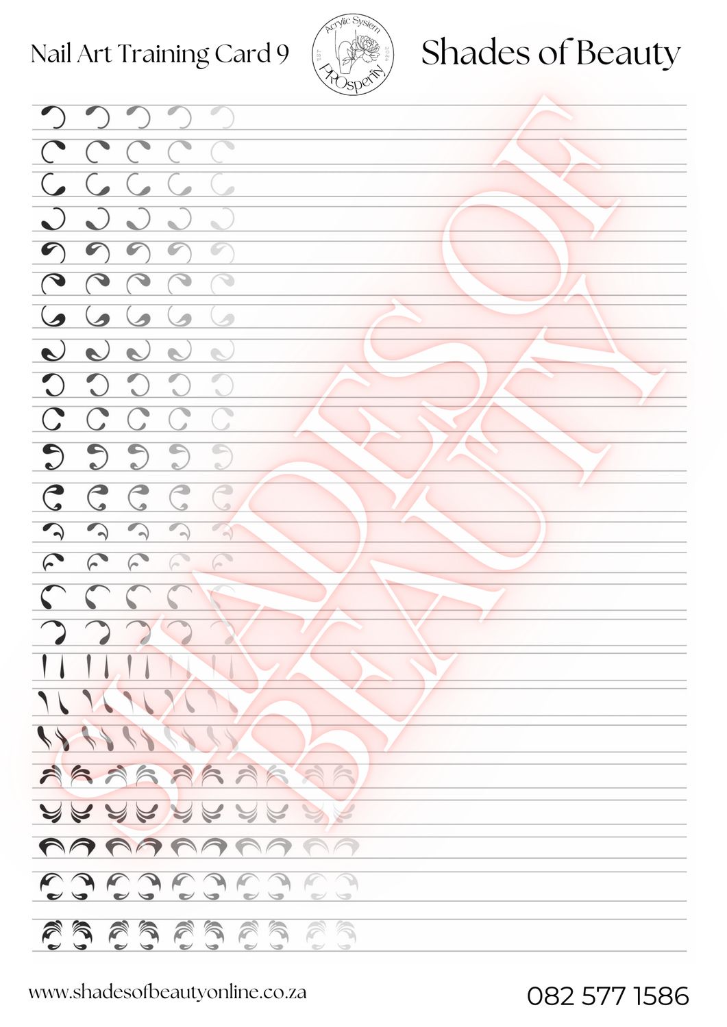 Nail Art Design Card 9