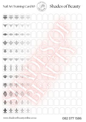 Nail Art Design Card 10