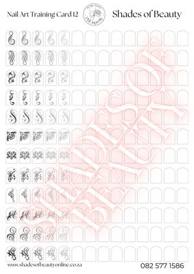 Nail Art Design Card 12