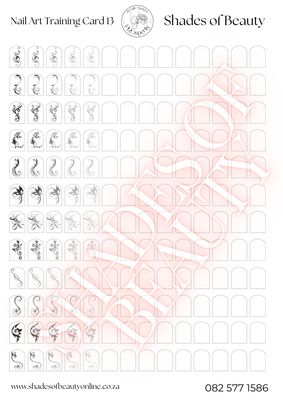 Nail Art Design Card 13