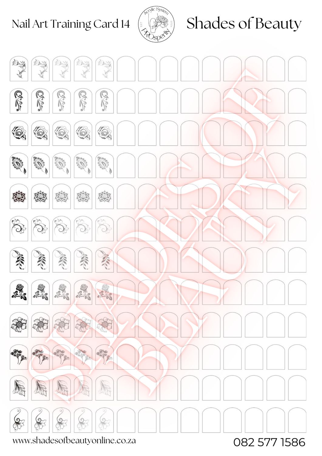 Nail Art Design Card 14