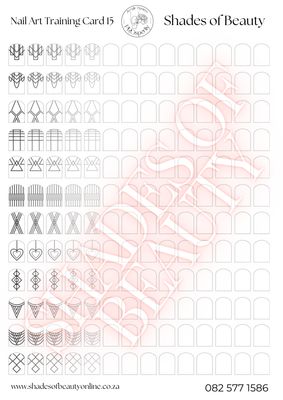 Nail Art Design Card 15