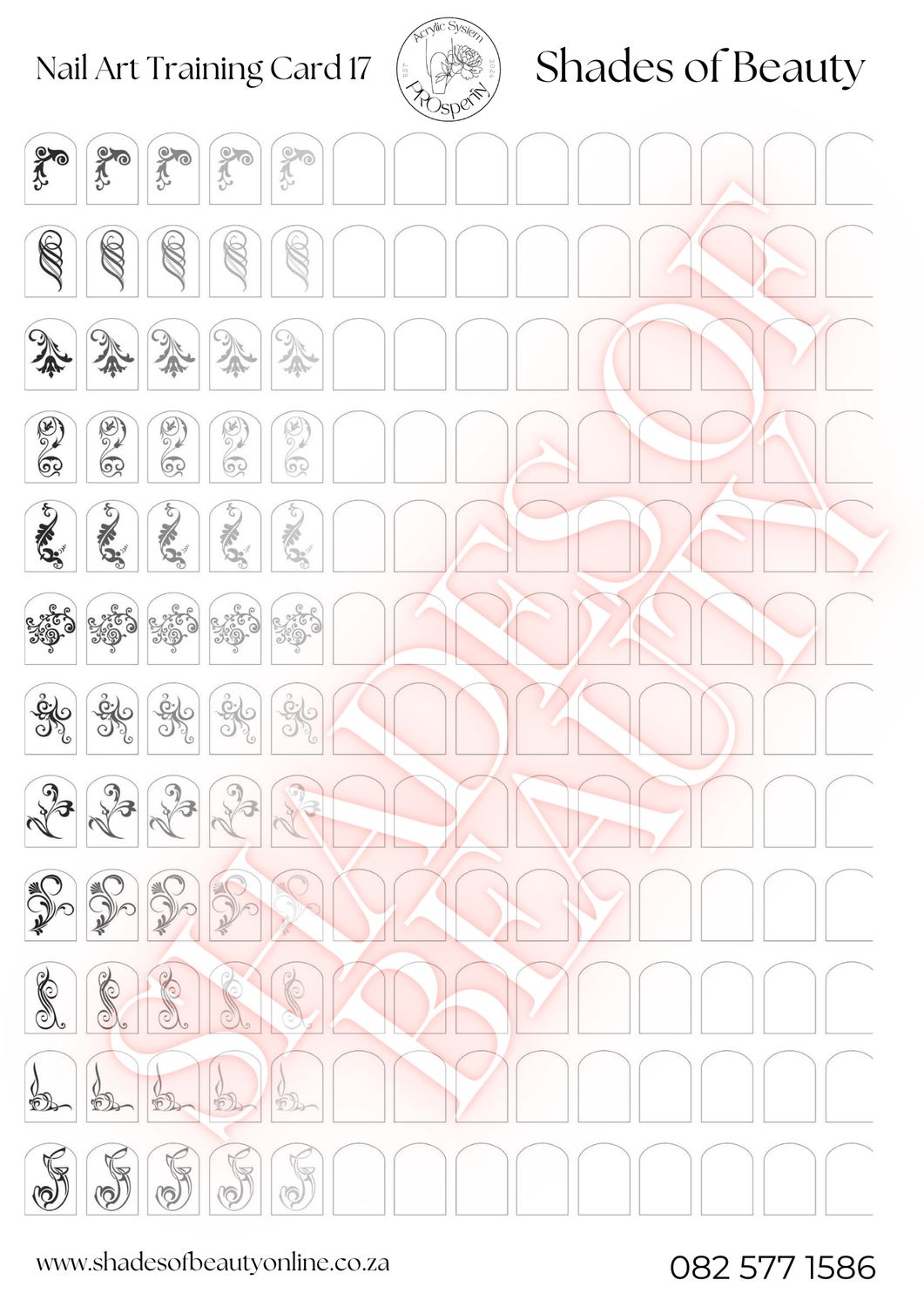 Nail Art Design Card 17