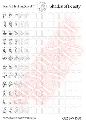 Nail Art Design Card 17