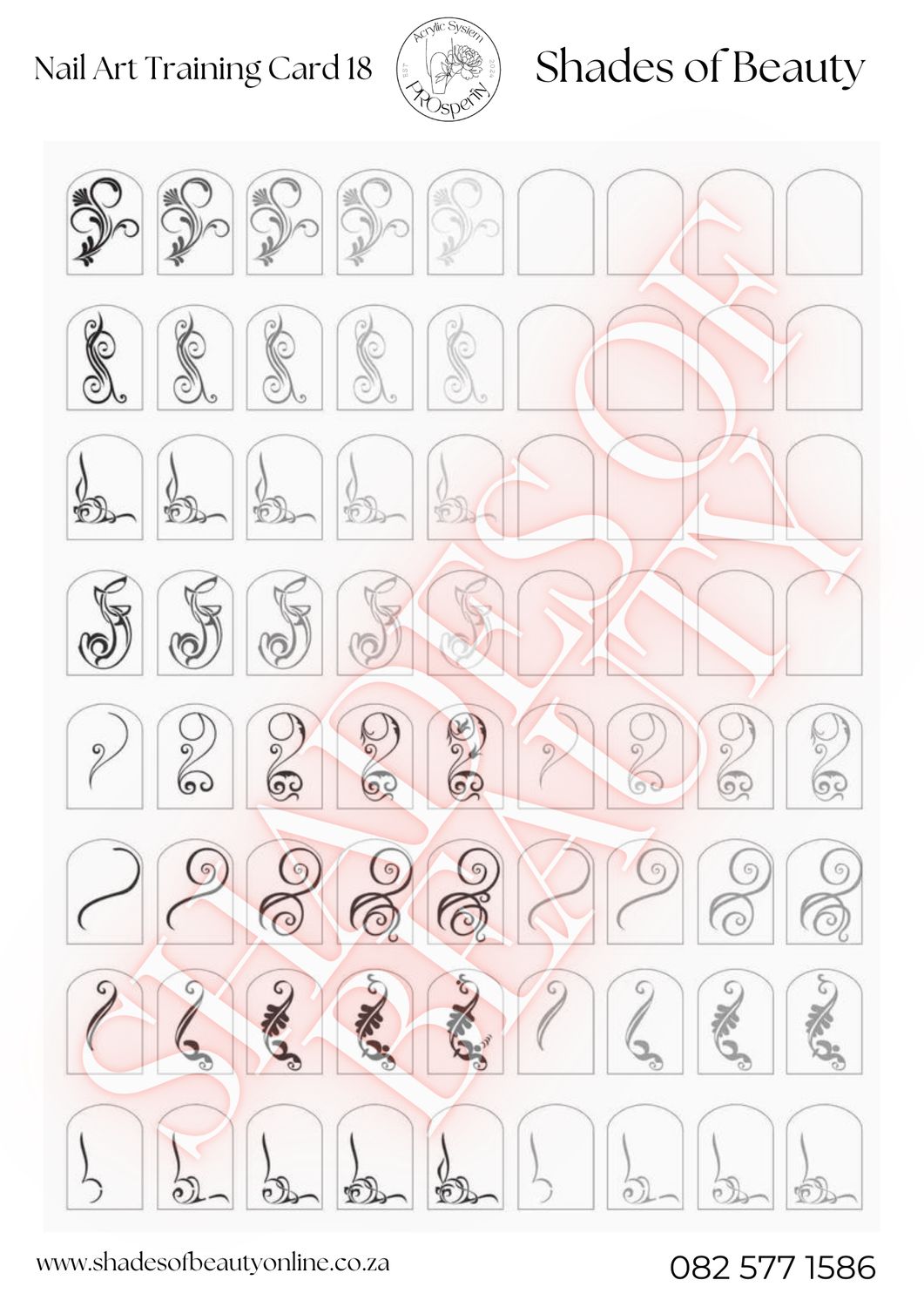 Nail Art Design Card 19