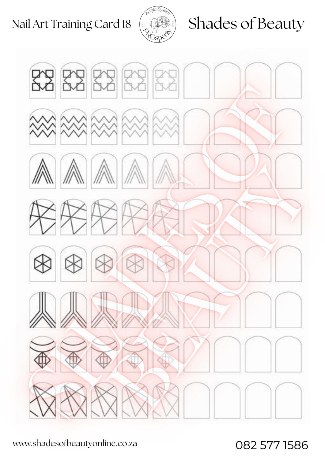 Nail Art Design Card 18