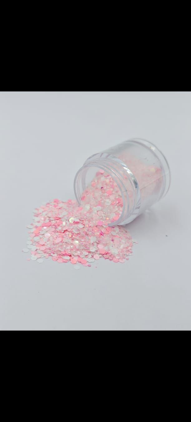 Cotton Candy Sparkle Acrylic mix