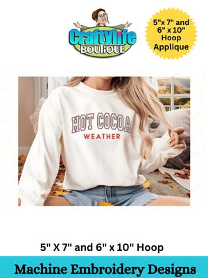 Hot Cocoa Appliqué Design