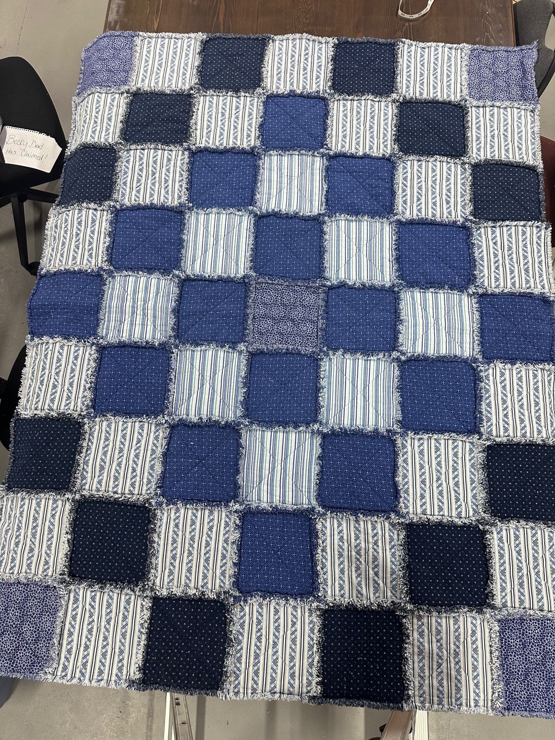 Judy MacDonald Quilts, item: MAC001 - Large Quilt - Blue