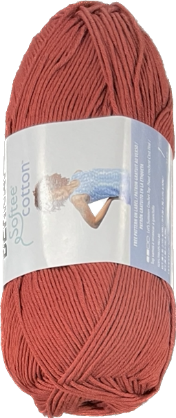 Yarn - Softee Cotton, Colour: WARM RED