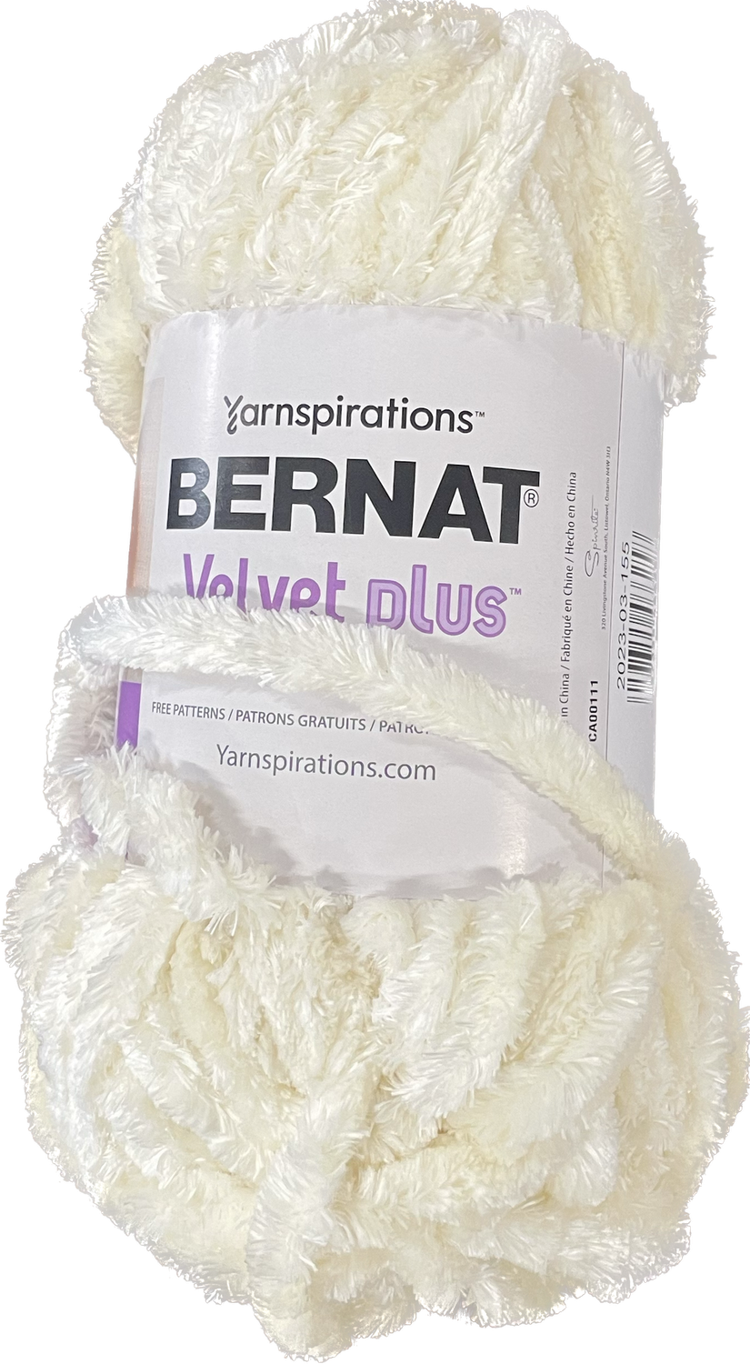 Yarn - Bernat Velvet Plus, Colour: CREAM