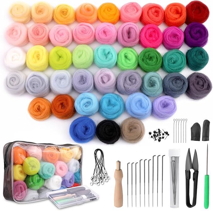 45 Colors Needle Felting Kit