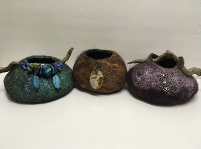 Wet Felted Vessel