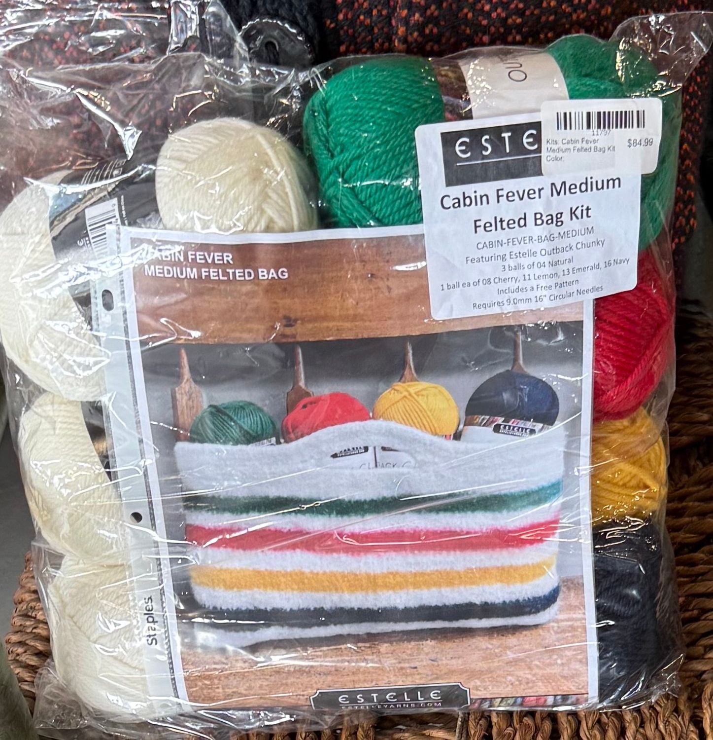Kits: Cabin Fever Medium Felted Bag Kit Color: