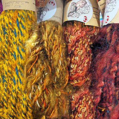 Handspun Art Yarn – Bulky, Textured &amp; Locally Sourced