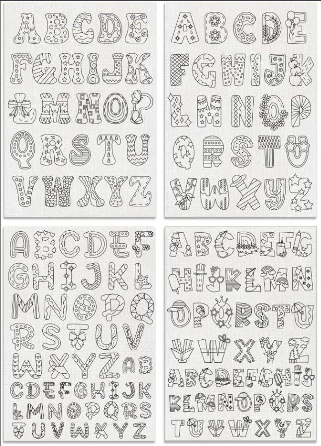 4 Sheets 156 Pcs Alphabet Water Soluble Hand Sewing Stabilizers
