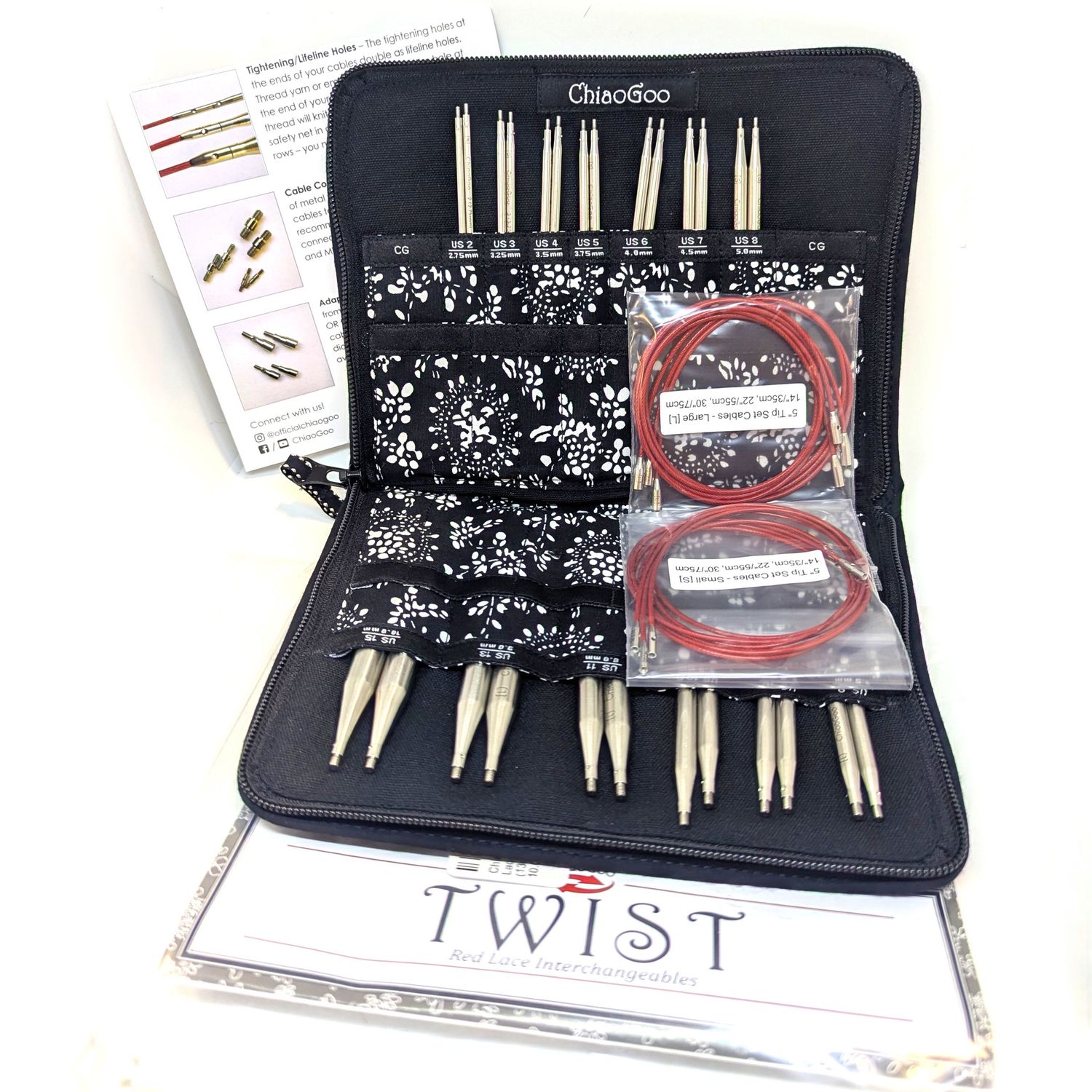 ChiaoGoo TWIST Red Lace - Knitting Needle Set