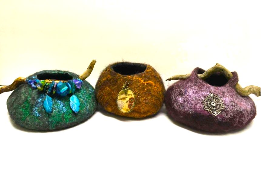 Wet Felted Vessel