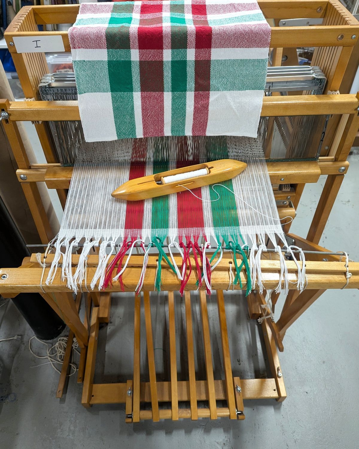 One-Day Weaving Class: Christmas Tea Towel