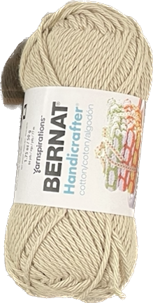 Yarn - Bernat Handicrafter Cotton, Colour: JUTE