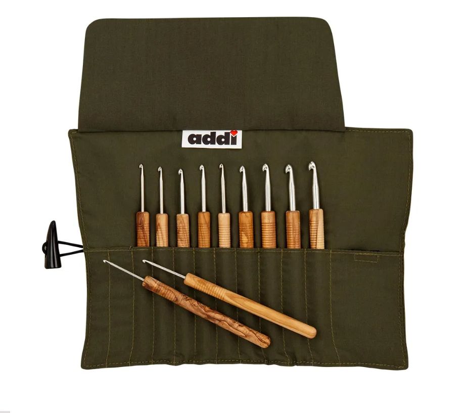 Addi Crochet hook set olive wood 2.00-6.00mm - 1pc