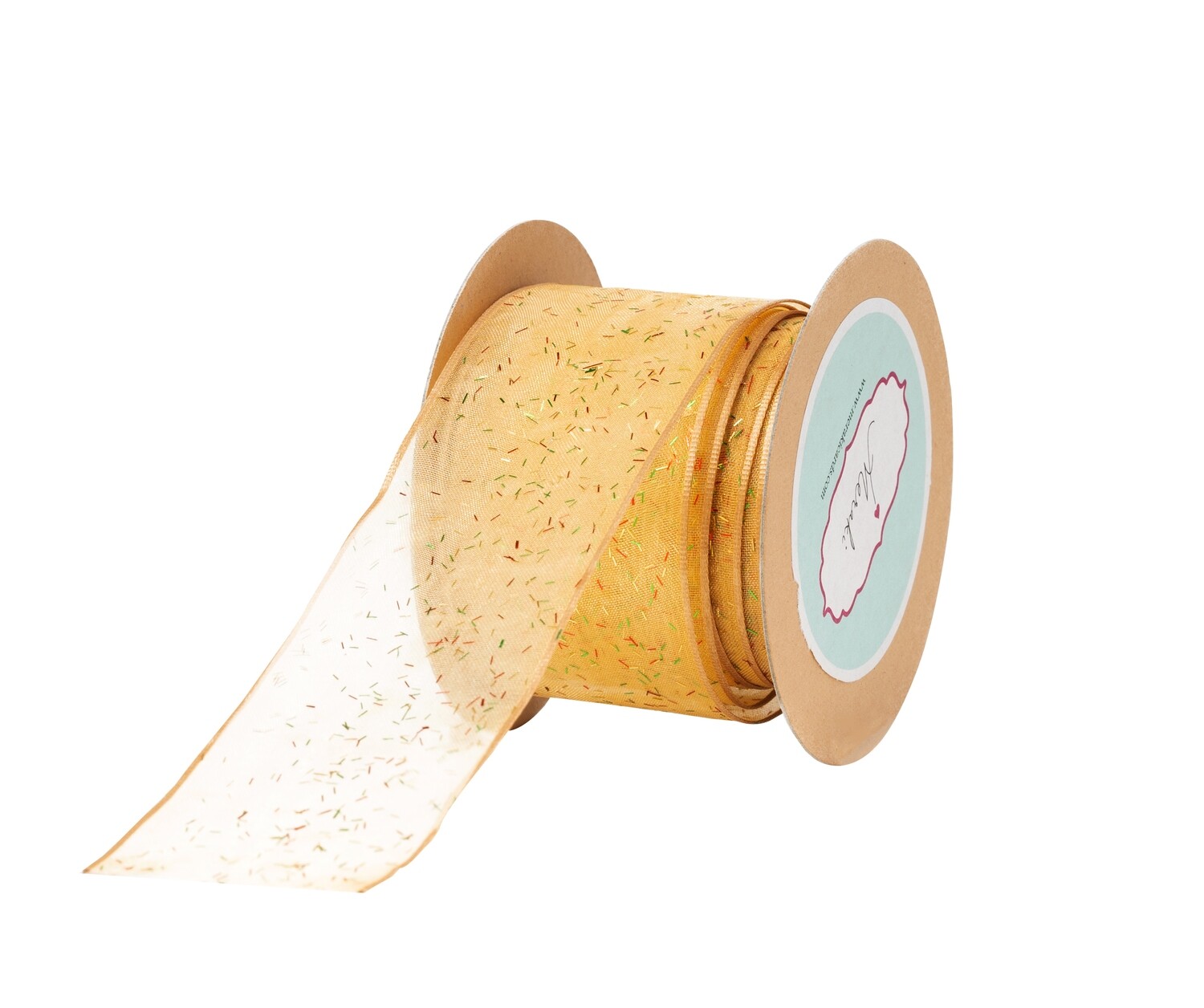 Light Gold- Multi-Coloured Confetti