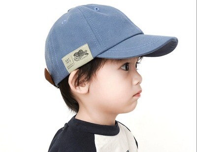 Children&#39;s Solid Color, Baseball Cap, Label Duckbill Cap, Casual