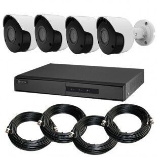 KIT videosorveglianza HD 1080p - Full HD - DVR 4 canali - 4 telecamere