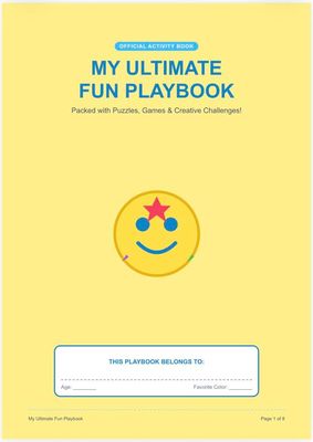 Playbook for kids 8 pages