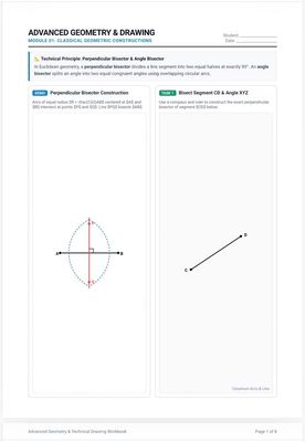 Advanced Geometry Drawing workbook