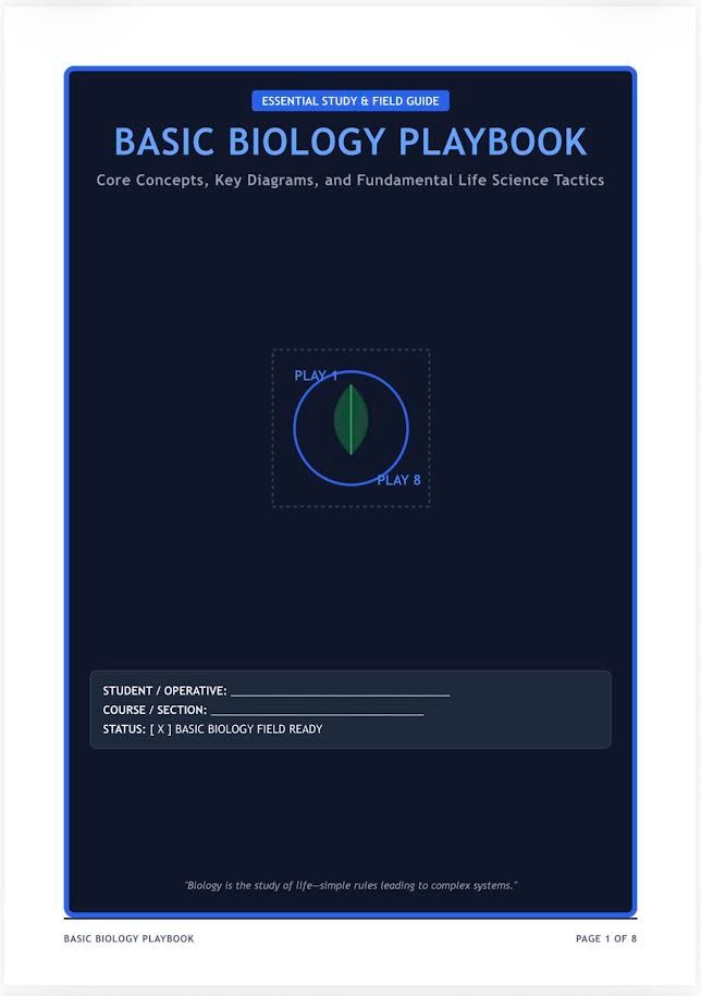Basic biology playbook essential field study guide