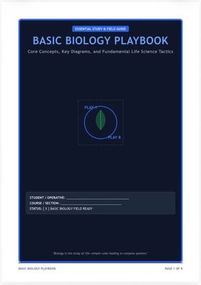 Basic biology playbook essential field study guide