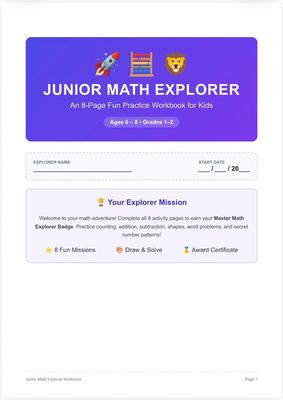 Junior math explorer workbook