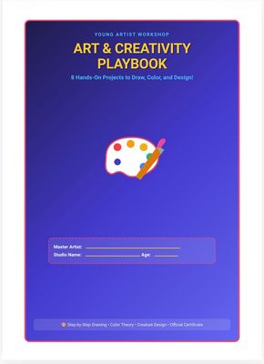 Kids art activity playbook 8 pages