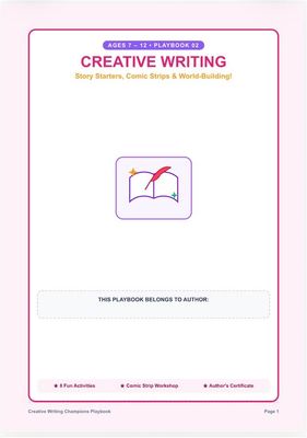Creative writing activity for kids playbook 8 pages