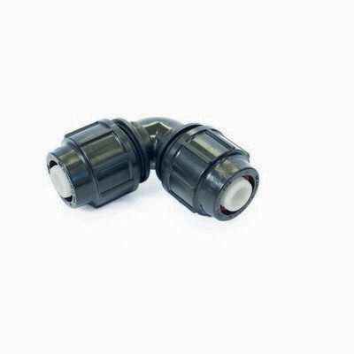 25MM PURITON 2 MECHANICAL COMPRESSION 90Â° ELBOW C/W PIPE INSERTS