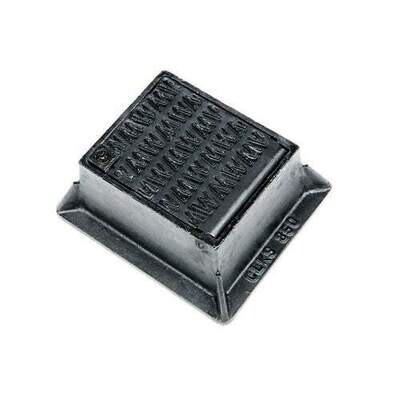 Clark Drain A15 Cast Iron Solid Top Locking Surface Box - 140 x 114 x 80mm