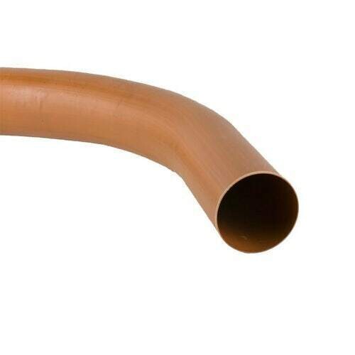 Brett Martin Plastic Underground Drain Pipe Long Radius Plain End Bend 87.5deg