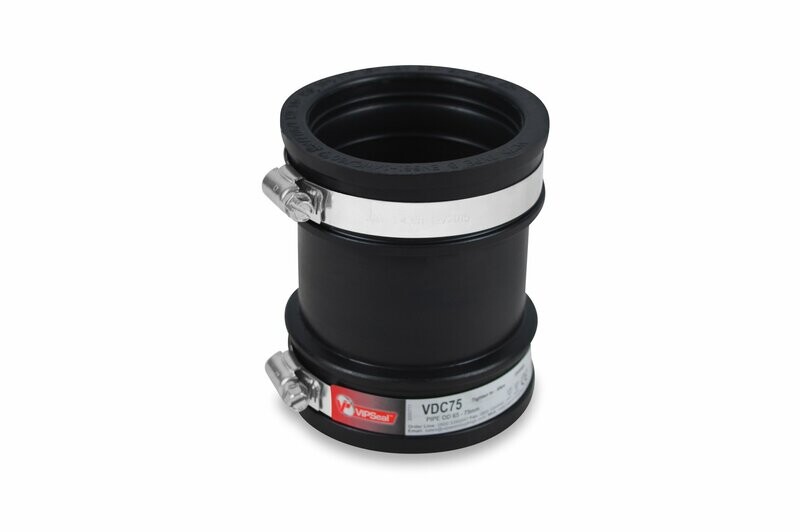 VIPSeal Rubber Flexible Drain Coupling 80-95mm