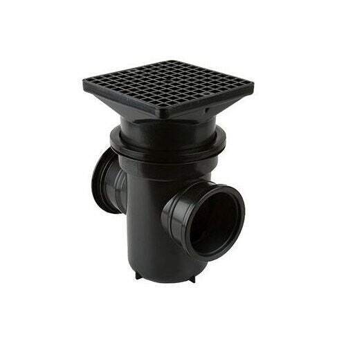 Back Inlet Roddable Gully 90 Degree Outlet Square Grid - 110mm Back Inlet Roddable Gully 90 Degree Outlet Square Grid - 110mm