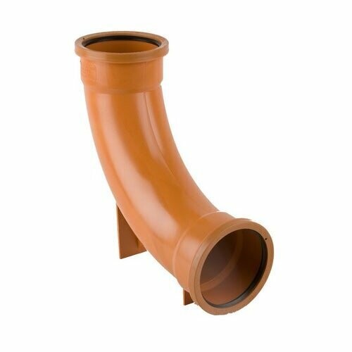 Underground Drain Pipe Double Socket Rest Bend 87.5 Degree - 110mm Underground Drain Pipe Double Socket Rest Bend 87.5 Degree - 110mm